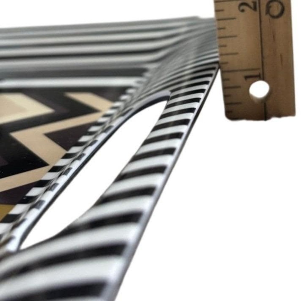 Missoni Target Zig Zag Chevron Serving Tray Large 20" Brown Black Designer Party - Picture 8 of 9